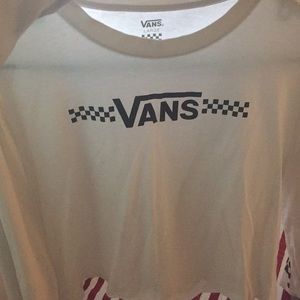 A crop Top long sleeve Vans shirt
